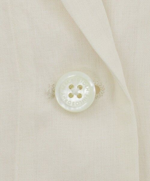 MACKINTOSH PHILOSOPHY / マッキントッシュ フィロソフィー ノーカラージャケット | シアーガーゼライトジャケット | 詳細9