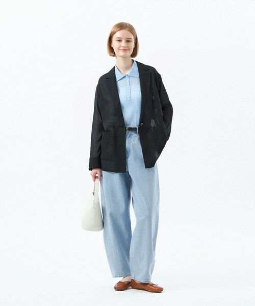 MACKINTOSH PHILOSOPHY / マッキントッシュ フィロソフィー ノーカラージャケット | シアーガーゼライトジャケット | 詳細3