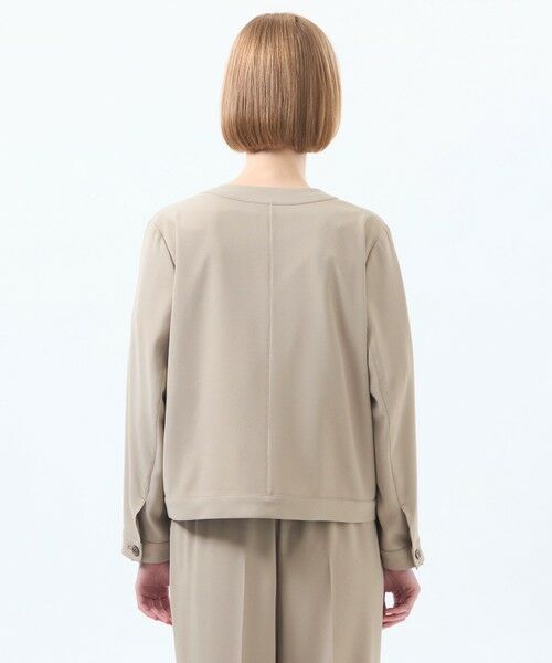 MACKINTOSH PHILOSOPHY / マッキントッシュ フィロソフィー ノーカラージャケット | バックサテンノーカラージップジャケット | 詳細5