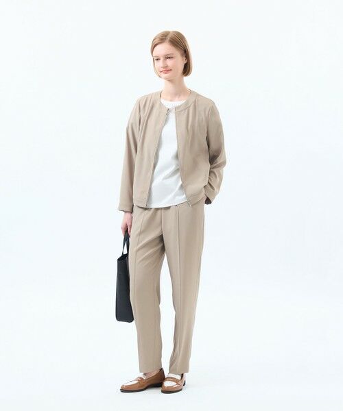 MACKINTOSH PHILOSOPHY / マッキントッシュ フィロソフィー ノーカラージャケット | バックサテンノーカラージップジャケット | 詳細2