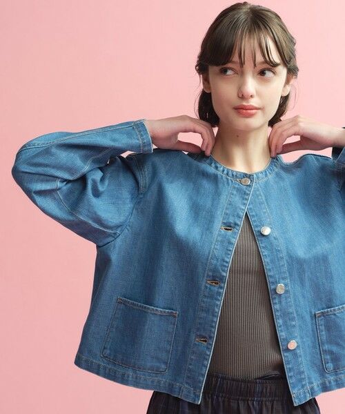 MACKINTOSH PHILOSOPHY/マッキントッシュ フィロソフィー 【ROYTON(ロイトン)】デニムジャケット ブルー1 38 MACKINTOSH PHILOSOPHY/マッキントッシュ フィロソフィー 【ROYTON(ロイトン)】デニムジャケット ブルー1 38