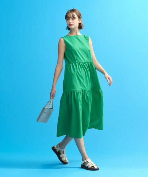 MACKINTOSH PHILOSOPHY / マッキントッシュ フィロソフィー ロング・マキシ丈ワンピース | サマーサッカーティアードワンピース | 詳細1