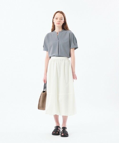 極美品 マッキントッシユフィロソフィー トップス 刺繍 白 MACKINTOSH PHILOSOPHY / マッキントッシュ フィロソフィー