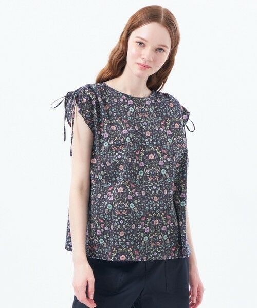 MACKINTOSH PHILOSOPHY/マッキントッシュ フィロソフィー 【LEE5月号/蛯原友里さん着用】リバティギャザースリーブブラウス ブラック1 38 MACKINTOSH PHILOSOPHY/マッキントッシュ フィロソフィー 【LEE5月号/蛯原友里さん着用】リバティギャザースリーブブラウス ブラック1 38