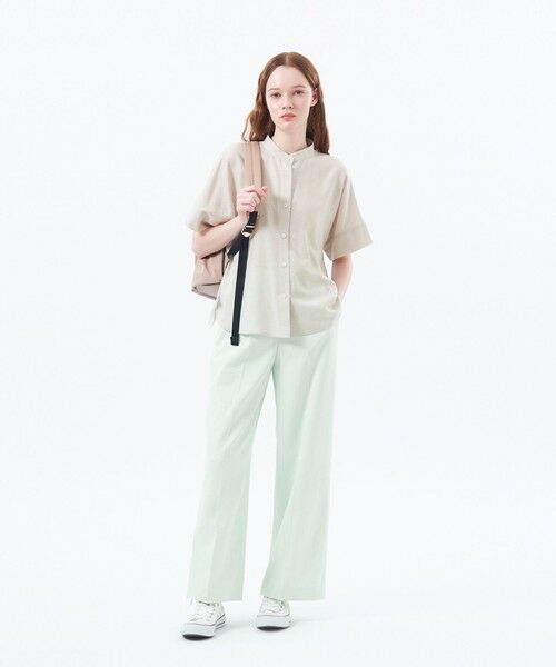 MACKINTOSH PHILOSOPHY / マッキントッシュ フィロソフィー シャツ・ブラウス | バンドカラーリネンミックスブラウス | 詳細3