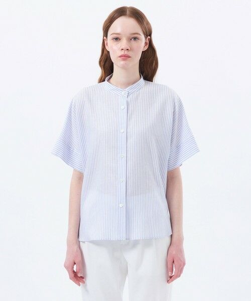 MACKINTOSH PHILOSOPHY - マッキントッシュフィロソフィー　バンドカラーコットンシャツ MACKINTOSH PHILOSOPHY - マッキントッシュフィロソフィー