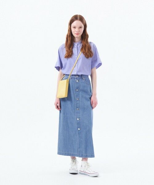 MACKINTOSH PHILOSOPHY / マッキントッシュ フィロソフィー シャツ・ブラウス | バンドカラーリネンミックスブラウス | 詳細2