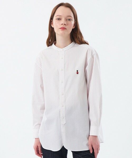 MACKINTOSH PHILOSOPHY/マッキントッシュ フィロソフィー バッキンガムベア バンドカラーシャツ オフホワイト1 36 MACKINTOSH PHILOSOPHY/マッキントッシュ フィロソフィー バッキンガムベア バンドカラーシャツ オフホワイト1 36