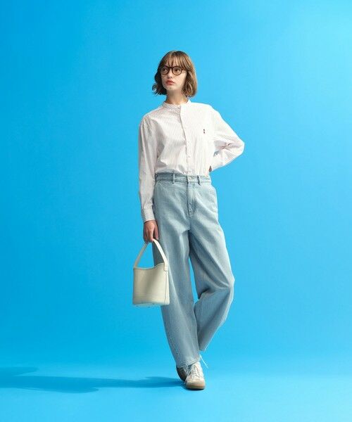 MACKINTOSH PHILOSOPHY / マッキントッシュ フィロソフィー シャツ・ブラウス | バッキンガムベア バンドカラーシャツ | 詳細1