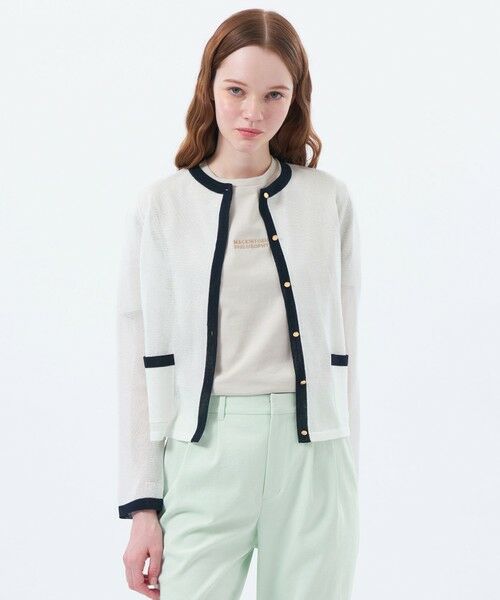 MACKINTOSH PHILOSOPHY/マッキントッシュ フィロソフィー 【LEE5月号/蛯原友里さん着用】ロイトンシアーニット オフホワイト1 38 MACKINTOSH PHILOSOPHY/マッキントッシュ フィロソフィー 【LEE5月号/蛯原友里さん着用】ロイトンシアーニット オフホワイト1 38