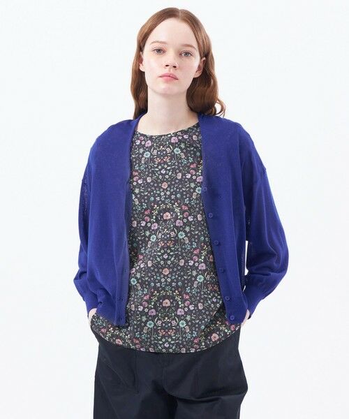 MACKINTOSH PHILOSOPHY/マッキントッシュ フィロソフィー HEAVENLY ドルマンニットカーディガン ブルー6 38 MACKINTOSH PHILOSOPHY/マッキントッシュ フィロソフィー HEAVENLY ドルマンニットカーディガン ブルー6 38