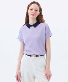 MACKINTOSH PHILOSOPHY / マッキントッシュ フィロソフィー ニット・セーター | 【Bicolor Knit Polo（バイカラーニットポロ）】ハーフスリーブ