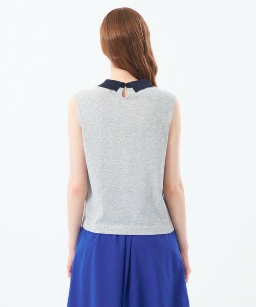 MACKINTOSH PHILOSOPHY / マッキントッシュ フィロソフィー ニット・セーター | 【Bi-color Knit Polo（バイカラーニットポロ）】ノースリーブ | 詳細7