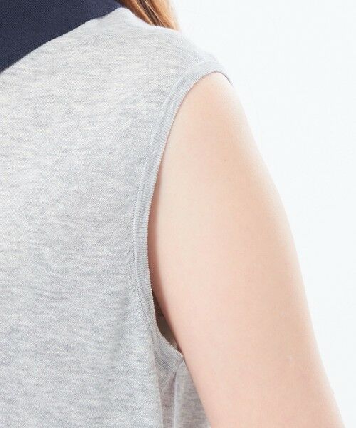 MACKINTOSH PHILOSOPHY / マッキントッシュ フィロソフィー ニット・セーター | 【Bi-color Knit Polo（バイカラーニットポロ）】ノースリーブ | 詳細8