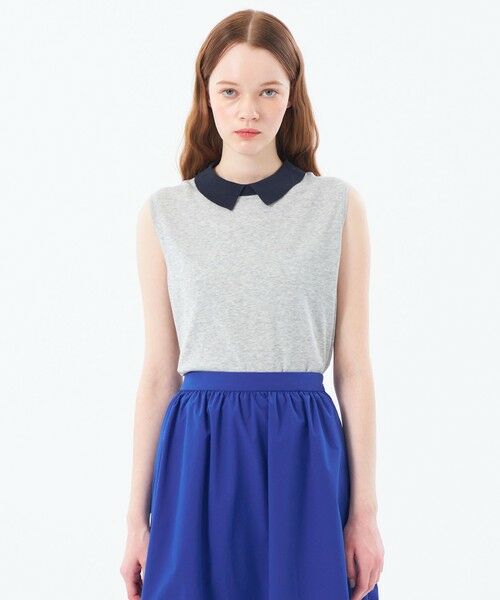 MACKINTOSH PHILOSOPHY / マッキントッシュ フィロソフィー ニット・セーター | 【Bi-color Knit Polo（バイカラーニットポロ）】ノースリーブ | 詳細13