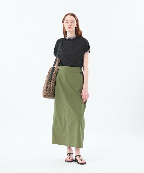 「MACKINTOSH PHILOSOPHY」 ドルマンスリーブニット 38 カーキ レディース MACKINTOSH PHILOSOPHY ニット セーター Cleric Collar Knit