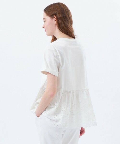 MACKINTOSH PHILOSOPHY/マッキントッシュ フィロソフィー バックレースコンビカットソー オフホワイト1 38 MACKINTOSH PHILOSOPHY/マッキントッシュ フィロソフィー バックレースコンビカットソー オフホワイト1 38