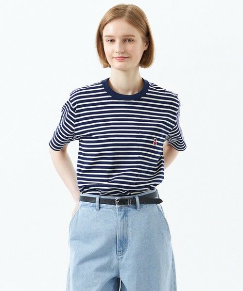 MACKINTOSH PHILOSOPHY/マッキントッシュ フィロソフィー バッキンガムベア バスクボーダーポケットT ネイビー3 38 MACKINTOSH PHILOSOPHY/マッキントッシュ フィロソフィー バッキンガムベア バスクボーダーポケットT ネイビー3 38