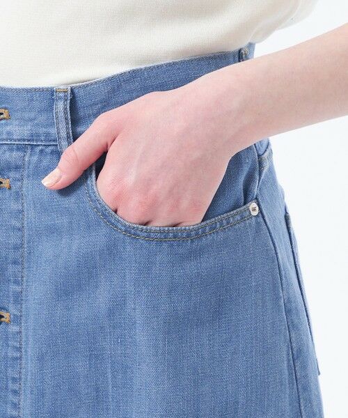 MACKINTOSH PHILOSOPHY / マッキントッシュ フィロソフィー ロング・マキシ丈スカート | コットンリネンデニムロングスカート | 詳細6