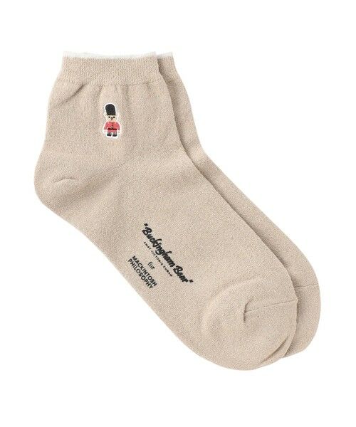 MACKINTOSH PHILOSOPHY/マッキントッシュ フィロソフィー 【WEB限定】バッキンガムベア ワンポイントソックス ベージュ1 X MACKINTOSH PHILOSOPHY/マッキントッシュ フィロソフィー 【WEB限定】バッキンガムベア ワンポイントソックス ベージュ1 X