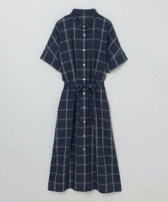 MACKINTOSH PHILOSOPHY / マッキントッシュ フィロソフィー ロング・マキシ丈ワンピース | GREY LABEL バンドカラーチェックワンピース