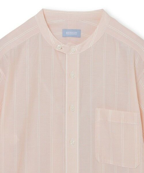 MACKINTOSH PHILOSOPHY / マッキントッシュ フィロソフィー シャツ・ブラウス | GREY LABEL ストライプバンドカラー半袖シャツ | 詳細2
