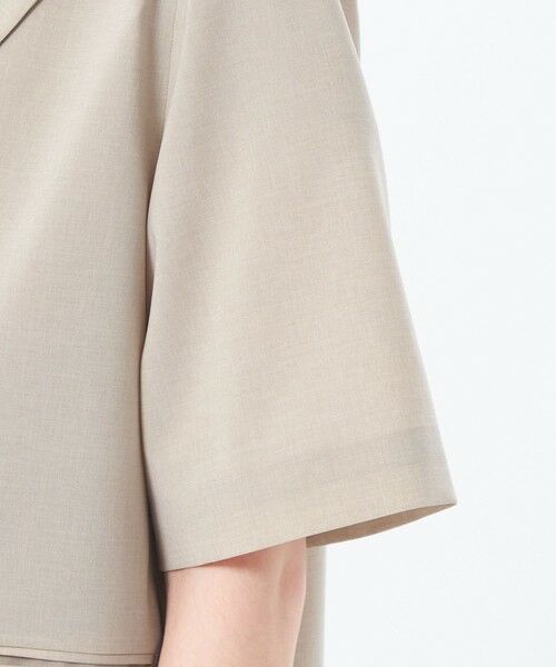 MACKINTOSH PHILOSOPHY / マッキントッシュ フィロソフィー ノーカラージャケット | ドライタッチハーフスリーブテーラードジャケット | 詳細6