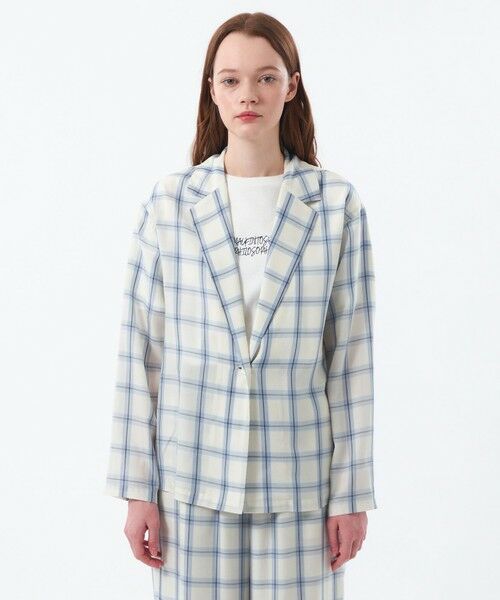 MACKINTOSH PHILOSOPHY / マッキントッシュ フィロソフィー ノーカラージャケット | チェックシャツジャケット | 詳細3