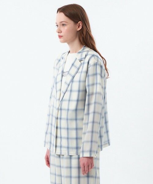 MACKINTOSH PHILOSOPHY / マッキントッシュ フィロソフィー ノーカラージャケット | チェックシャツジャケット | 詳細4