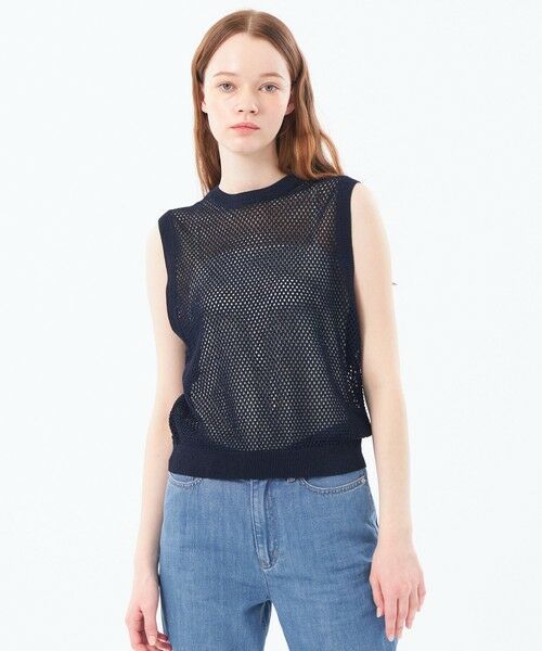 MACKINTOSH PHILOSOPHY / マッキントッシュ フィロソフィー ニット・セーター | メッシュニットベスト(ネイビー3)