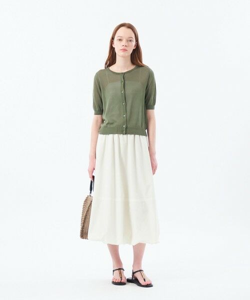 MACKINTOSH PHILOSOPHY / マッキントッシュ フィロソフィー ニット・セーター | 【Heavenly Sheer Knit】 ハーフスリーブカーディガン | 詳細3