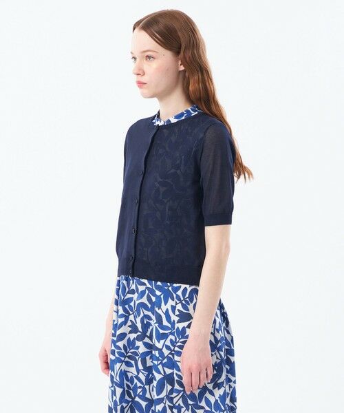 MACKINTOSH PHILOSOPHY / マッキントッシュ フィロソフィー ニット・セーター | 【Heavenly Sheer Knit】 ハーフスリーブカーディガン | 詳細6