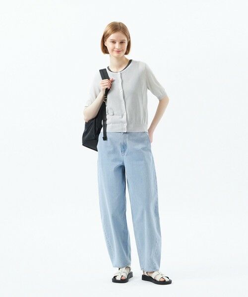 MACKINTOSH PHILOSOPHY / マッキントッシュ フィロソフィー ニット・セーター | 【Heavenly Sheer Knit】 ハーフスリーブカーディガン | 詳細1