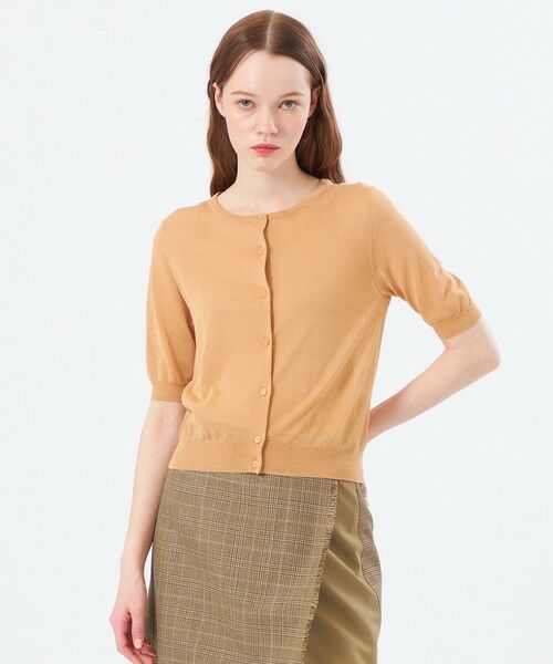 MACKINTOSH PHILOSOPHY/マッキントッシュ フィロソフィー 【Heavenly Sheer Knit】 ハーフスリーブカーディガン オレンジ1 36 MACKINTOSH PHILOSOPHY/マッキントッシュ フィロソフィー 【Heavenly Sheer Knit】 ハーフスリーブカーディガン オレンジ1 36