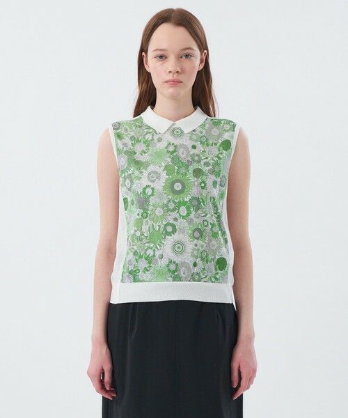 MACKINTOSH PHILOSOPHY / マッキントッシュ フィロソフィー ニット・セーター | リバティコンビノースリーブポロニット | 詳細4