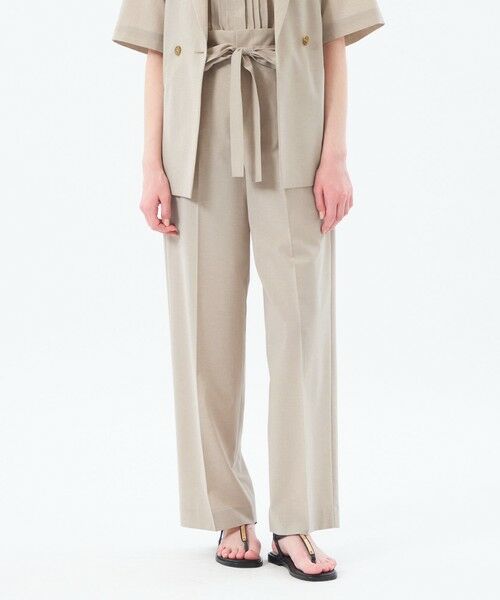 MACKINTOSH PHILOSOPHY / マッキントッシュ フィロソフィー その他パンツ | ドライタッチハイウエストワイドパンツ(ベージュ1)