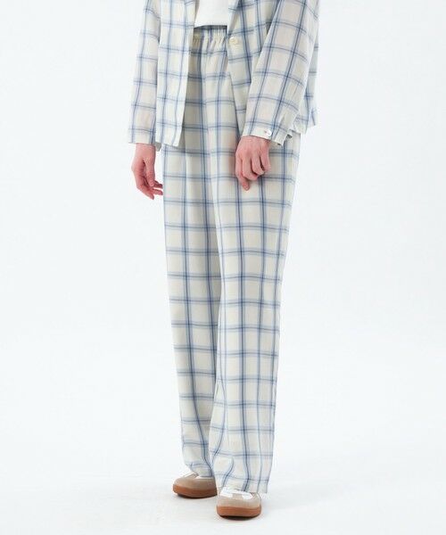 MACKINTOSH PHILOSOPHY / マッキントッシュ フィロソフィー その他パンツ | チェックイージーパンツ(オフホワイト1)