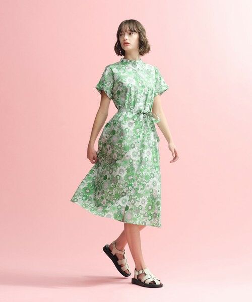 美品　マッキントッシュフィロソフィー　ワンピース　ノーカラー MACKINTOSH PHILOSOPHY（ﾏｯｷﾝﾄｯｼｭ ﾌｨﾛｿﾌｨｰ）の「カラーコンビ
