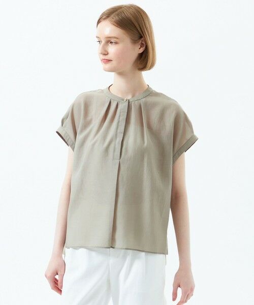 MACKINTOSH PHILOSOPHY/マッキントッシュ フィロソフィー ドレープローンコンビブラウス ベージュ1 38 MACKINTOSH PHILOSOPHY/マッキントッシュ フィロソフィー ドレープローンコンビブラウス ベージュ1 38