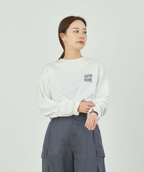 MACKINTOSH PHILOSOPHY / マッキントッシュ フィロソフィー カットソー | GREY LABEL シャープログ ロングスリーブＴシャツ | 詳細1