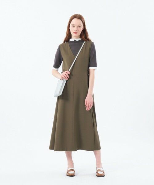 MACKINTOSH PHILOSOPHY / マッキントッシュ フィロソフィー ロング・マキシ丈ワンピース | サイドベルテッドジャンパースカート | 詳細4