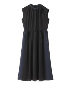 MACKINTOSH PHILOSOPHY / マッキントッシュ フィロソフィー ロング・マキシ丈ワンピース | スタンドカラーギャザーワンピース