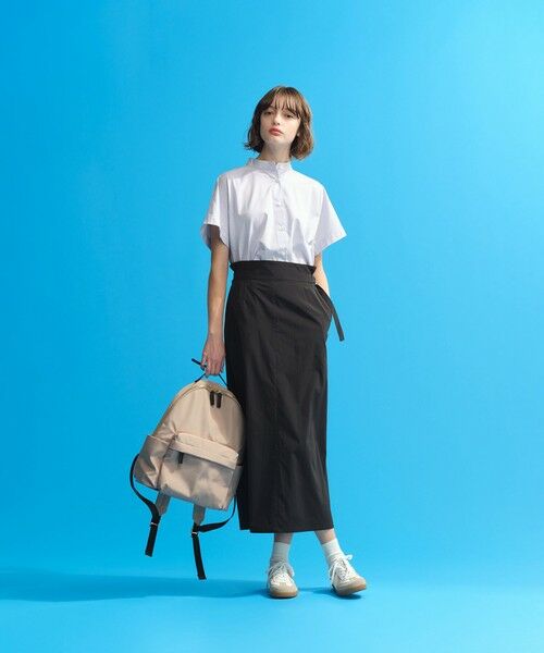 MACKINTOSH PHILOSOPHY / マッキントッシュ フィロソフィー シャツ・ブラウス | バンドカラーストライプハーフシャツ | 詳細1