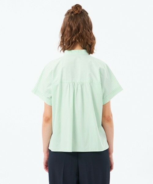 MACKINTOSH PHILOSOPHY / マッキントッシュ フィロソフィー シャツ・ブラウス | バンドカラーストライプハーフシャツ | 詳細5