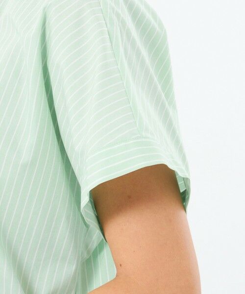 MACKINTOSH PHILOSOPHY / マッキントッシュ フィロソフィー シャツ・ブラウス | バンドカラーストライプハーフシャツ | 詳細6