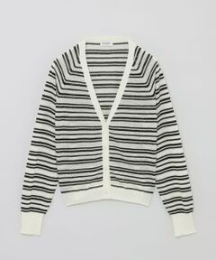 MACKINTOSH PHILOSOPHY / マッキントッシュ フィロソフィー ニット・セーター | ブークレーボーダーVネックカーデ