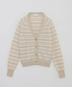 MACKINTOSH PHILOSOPHY / マッキントッシュ フィロソフィー ニット・セーター | ブークレーボーダーVネックカーデ