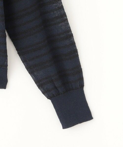 MACKINTOSH PHILOSOPHY / マッキントッシュ フィロソフィー ニット・セーター | ブークレーボーダーVネックカーデ | 詳細3