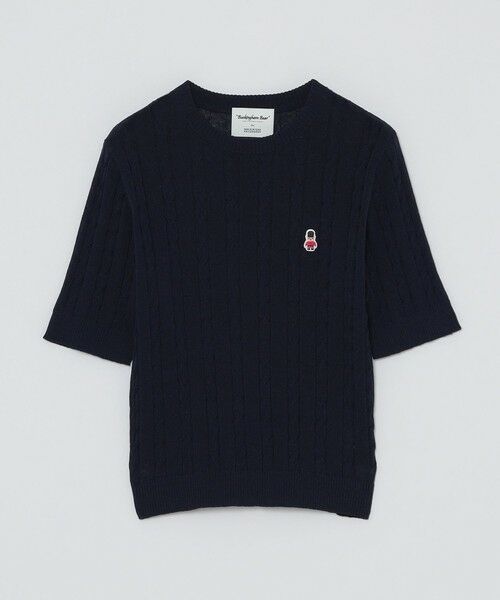 MACKINTOSH PHILOSOPHY/マッキントッシュ フィロソフィー 【WEB&一部店舗】バッキンガムベアケーブルハーフスリーブニット ネイビー3 38 MACKINTOSH PHILOSOPHY/マッキントッシュ フィロソフィー 【WEB&一部店舗】バッキンガムベアケーブルハーフスリーブニット ネイビー3 38