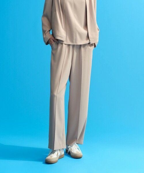 MACKINTOSH PHILOSOPHY / マッキントッシュ フィロソフィー その他パンツ | 【Alby Easy Pants Wide(アルビー イージーパンツ ワイド)】バックサテン(ベージュ1)